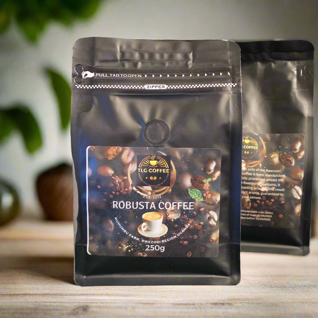 TLG Coffee Robusta Beans - Bold and Rich Rwenzori Coffee